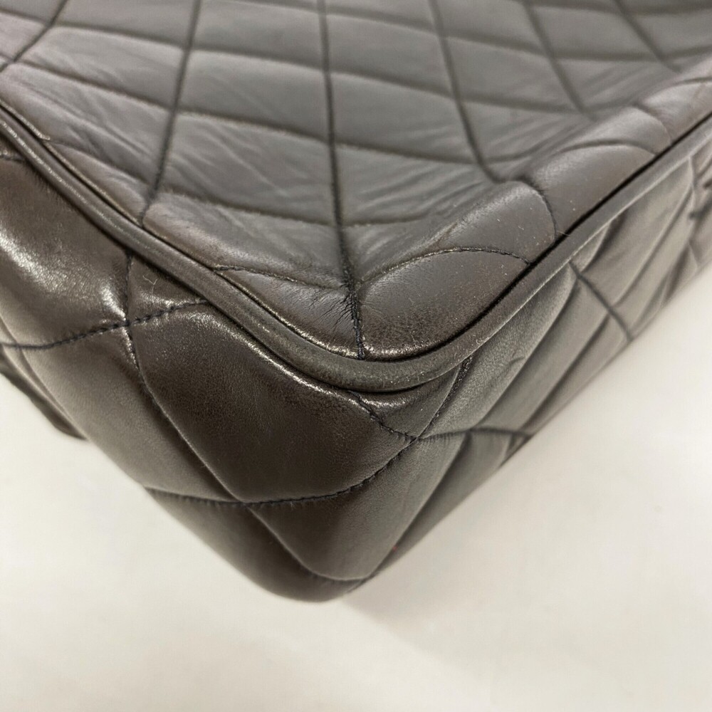 Chanel Matelassé Shoulder Bag, Lambskin, Black, Women's, P3195656 - Picture 6 of 12